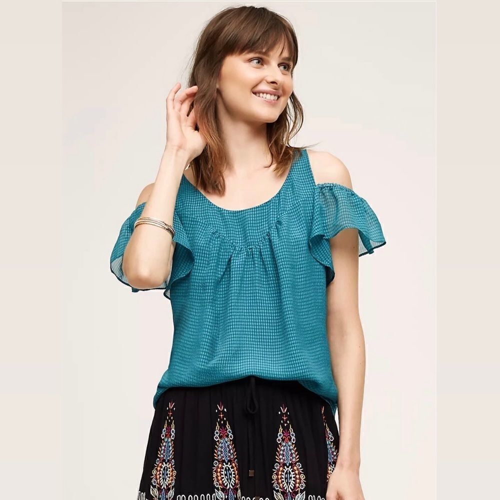 Maeve Tavin Open-Shoulder Top